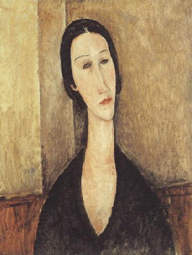 Amedeo Modigliani Ritratto di donna or Portrait of Hanka Zborowska (mk39) oil painting picture